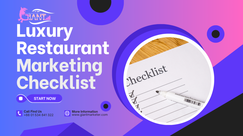 Luxury Restaurant Marketing Checklist